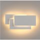 thumbnail image 1 of Paquete de 2 luces LED de pared de 12 W para interiores, diseño simple, luces de pared blancas para pasillo, escalera, sala de estar, dormitorio (luz blanca cálida), 1 of 5