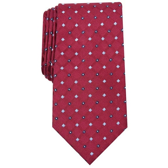 Club Room BURGUNDY Men's Linked Neat Tie, US One Size