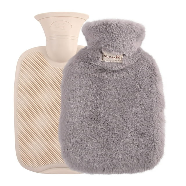 Boovnll Tool Kit, Hot Water Bottle with Cover 1L Bed Bottle with Soft Fleece Cover Bed Bottle Provides Warmth Gift, Tool Set, Home Essentials, Household Essentials