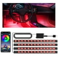 thumbnail image 4 of DAMIFU Car Atmosphere Light App, Voice Control Rgb Music Rhythm Light Bar 48 Lights, 4 of 7