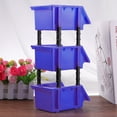 thumbnail image 1 of WASHWEPE 3Set Parts Storage Bins for Tool Sorting in Blue Color with Component Holding Function, 1 of 5