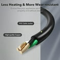 thumbnail image 5 of BN-LINK 6ft Indoor Outdoor Extension Cord 16/3 SJTW, 2 Pack, Black, 3-Prong, Weather Resistant & Flame Retardant, for Indoor, Garden, Landscaping & Holiday Decorations, ETL, 5 of 8