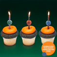 thumbnail image 2 of Jurassic World Birthday Cake Candles | 6 Birthday Candles for Cake Decorations, Multicolored Striped Dinosaur Candles, Cake Toppers for Jurassic World Party, 2 of 6