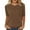 Coffee, variant on 3/4 Sleeve Tops for Women, Yigetop Womens Loose Short Sleeve Tunic Tops Lightweight Crew Neck Crochet Knit Pullover Sweater Blouses Soft Sweater Shirt Womens 3/4 Sleeve Tops and Blouses Jn L