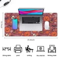 thumbnail image 5 of Long Mouse Pads for Desk,Halloween Happy Halloween Icons Desk Mats on Top Of Desks, Desk Mouse Pad Extra Large with 3mm Non-Slip Base and Stitched Edge for Gaming,Office,Work,Home 35.4x15.7in, 5 of 5