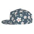 thumbnail image 3 of Bingfone Baseball Cap,Snapback Trucker Hat for Men & Women with Adjustable-Blue Flower, 3 of 9
