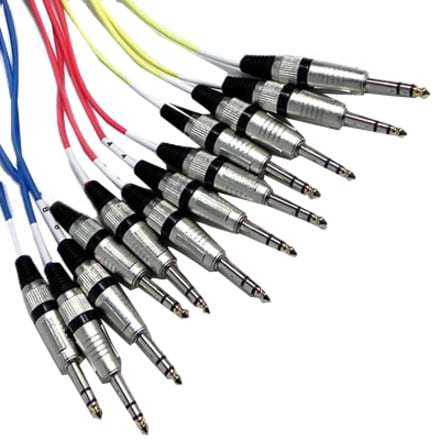 Seismic Audio NEW 12 CHANNEL TRS SNAKE CABLE -15 Feet Pro Audio Patch - SASRT-12x15