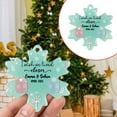 thumbnail image 2 of RotHome True Friendship Sea Glass Ornament for Christmas Tree, Stunning Snowflake Design with Handcrafted Coastal Glass Art for Best Friends, 1 Piece, 2 of 10