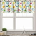 thumbnail image 3 of Ambesonne Birds Valance & Curtain, Colorful Birds and Flowers, 55"x24", Multicolor, 3 of 6
