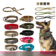 thumbnail image 1 of Collar táctico para perros estrictamente seleccionado, cuerda de tracción de nailon para exteriores, collar para perros grandes, collar para perros militar, artículo alemán para perros grandes, 1 of 5
