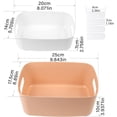 thumbnail image 2 of Contenedores de almacenamiento de plástico con cómodas asas portátiles, material PP de alta calidad, inodoro y no tóxico, apilables, ahorran espacio, colores elegantes y con estilo para soluciones de, 2 of 5