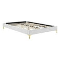thumbnail image 2 of Modway Sutton Queen Modern Performance Velvet Bed Frame in White, 2 of 8