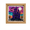 Purple, Teal, Orange, variant on Halloween Glass Mosaic Diy Craft Kit with Framed Haunted Castle Design, 1-Piece Purple and Teal Mosaic Tiles for Home Wall Decor, Wall Art Decoration