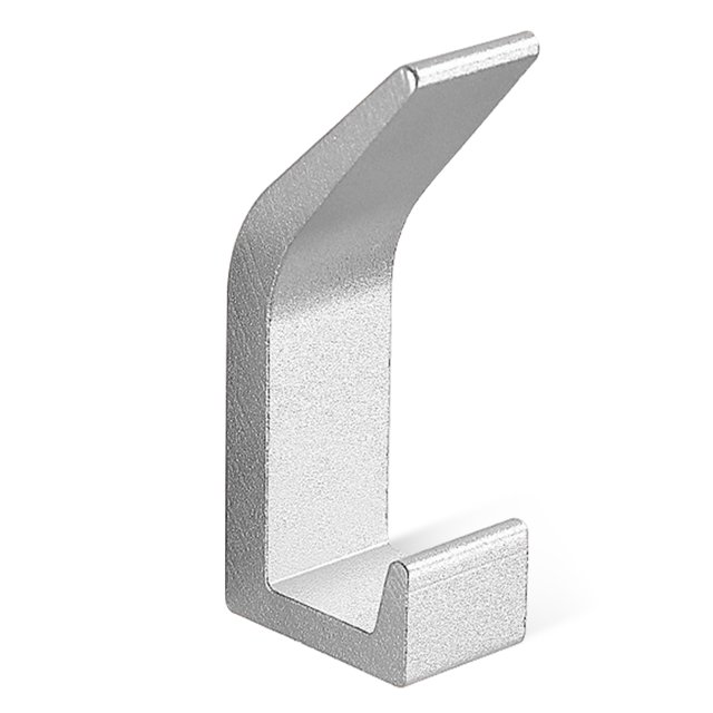 Perchas autoadhesivas de doble gancho dobleHook Sin taladrar impermeable suspensión de pared Cubierta de baño Robe autoadhesivo Puerta de la puerta Tenedor colgante para dormitorio Sala de estar Plata Inevent HA010045-01