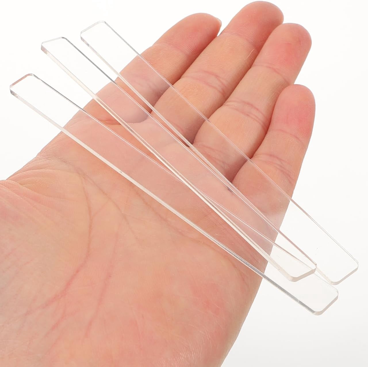 Clear Acrylic Plant Labels Waterproof Garden Markers for Vegetables Succulents Flower Pots and Beds 72 Pcs