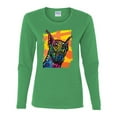 thumbnail image 2 of Cute Colorful Rainbow Doberman Dog Dog Lover Womens Graphic Long Sleeve T-Shirt, Kelly, 2XL, 2 of 3