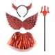 thumbnail image 5 of Conjunto de disfraces de de Halloween con ala Niñas Cosplay Jugando Juguetes Niñas Disfraces Decoración Tutu Faldas para Prop, Niños,, 5 of 9