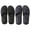 Black+Navy blue, variant on 2Pack Foldable Travel Slippers for Men - Non-Slip EVA Slides - Portable Compact Shower & Beach Shoes