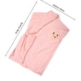 thumbnail image 2 of Raindrops Wearable Bath Towel Warmth In Winter For Hotel Use Women 1Set Pink, 2 of 5