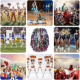 thumbnail image 4 of 20 Pcs Cheerleading poms,pom poms Cheerleading with Finger for Rooters Cheering Squad Team Spirit Sports (Colorful+Gold), 4 of 4