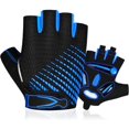 thumbnail image 1 of Guantes de ciclismo Guantes de bicicleta de medio dedo Gel Antichoque Antideslizante, Guante de medio dedo transpirable Hombres, Guantes de bicicleta de montaña Verano Fitness Deporte Escalada p, 1 of 5