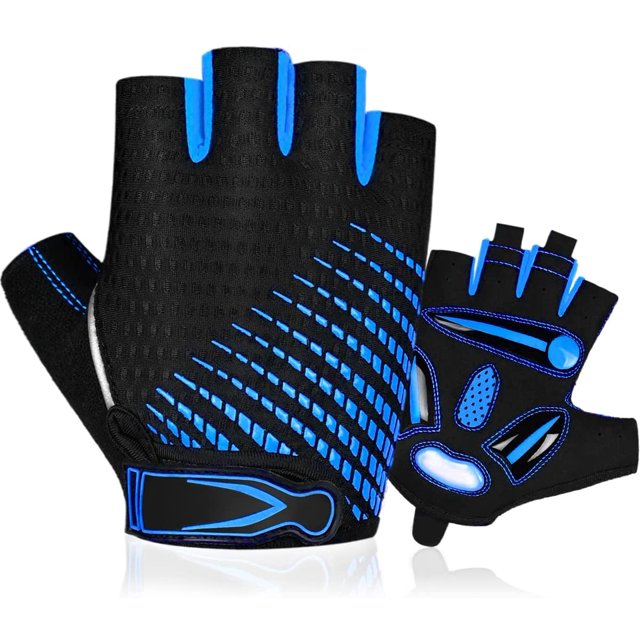 Guantes de ciclismo Guantes de bicicleta de medio dedo Gel Antichoque Antideslizante, Guante de medio dedo transpirable Hombres, Guantes de bicicleta de montaña Verano Fitness Deporte Escalada p