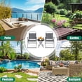 thumbnail image 6 of Costway 3PCS Outdoor Bistro Set Folding Table and Chairs Garden Deck Black, 6 of 10