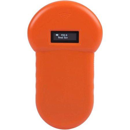 Pet Microchip Scanner, 134.2KHZ Electronic Animal ID Reader with Real time LCD Display, Built in Buzzer Charged by USB, for Poultry/Livestock Management