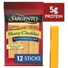 Sargento® Sharp Natural Cheddar Cheese Snack Sticks, 12-Count