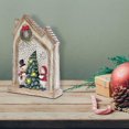 thumbnail image 3 of Christmas Led Polyresin House With Double Snowman, 3 of 3