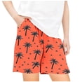 thumbnail image 1 of Odeerbi 5-14 Años Niños Niñas Pantalones Cortos de Estampado Tropical Hawaiano Pantalones de Baño En Seco Rápido Pantalones Cortos de Tabla de Playa, 1 of 4
