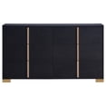 thumbnail image 5 of Pemberly Row Contemporary Wood Rectangular Dresser Black and Gold, 5 of 11