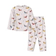 thumbnail image 2 of Goofa Dachshund Dog Puppy Printed Women’s 2 Piece Pajama Set Super,Pajamas Women's Long Sleeve Sleepwear Soft Button Down Loungewear Pjs Lounge Set Nightwear-XX-Large, 2 of 9