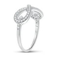 thumbnail image 4 of Diamond Princess 10kt White Gold Womens Round Diamond Infinity Ring 1/3 Cttw, 4 of 4
