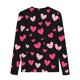 thumbnail image 4 of Blusas y camisas de manga larga con cuello redondo Camisas con estampados de manga larga Cuello redondo lindo Blusas casuales elegantes Ropa Camisas de cuello redondo Niña Top de poliéster, 4 of 4