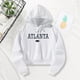 thumbnail image 1 of Sudadera recortada con capucha para mujer, trajes de otoño, disfraz, jersey con capucha con cordón Simple, ropa de gimnasio para mujer para la calle SG, 1 of 8