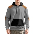 thumbnail image 2 of Sweat à Capuche Homme à Carreaux Manches Longues, 2 of 5