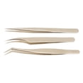 thumbnail image 1 of Lash Extensions Tweezers, Stainless Steel Anti Static Fine Tip Lash Tweezers Set  for Home, 1 of 8