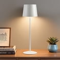 NATYSWAN Modern White LED Desk Lamps 2-Pack, Adjustable Height, Touch ...