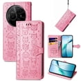 thumbnail image 3 of Funda Cartera FOXDOCK para TCL 60 NxtPaper 4G , Flip PU con Relieve de Gatos y Perros, Tarjetero y Soporte, 3 of 6