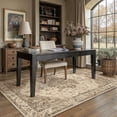 thumbnail image 3 of BERTHMEER Small 3'x5' Area Rugs for Living Room Kitchen Rugs for Bedroom Non Slip Washable Vintage Brown Carpets Oriental Distressed Office Dorm Dining Room Traditional Distressed Throw Rugs, 3 of 6