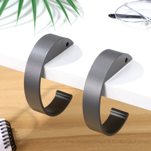 Masteelf 2pcs Desk Purse Hook Handbag Hanging Holder Easily Removable Handbag Hanger Portable Bag Hanger Backpack Holder For Table