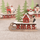 thumbnail image 3 of 3 uds adorno de madera ensamblado de Navidad-modelo de hombre viejo + modelo de muñeco de nieve + modelo de ciervo Adepaton CPB-CJZ160, 3 of 5