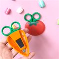thumbnail image 5 of Imán para nevera Forma de fruta Tijeras pequeñas Tijeras para niños Fresa Plátano Uva Cocina oso de fresa Hogar, 5 of 5