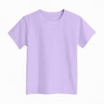 thumbnail image 6 of NOLDARES Girls Short Sleeve T Shirts Athletic Crewneck Basic Tees for Kids(Light Purple,13-14 Years), 6 of 6
