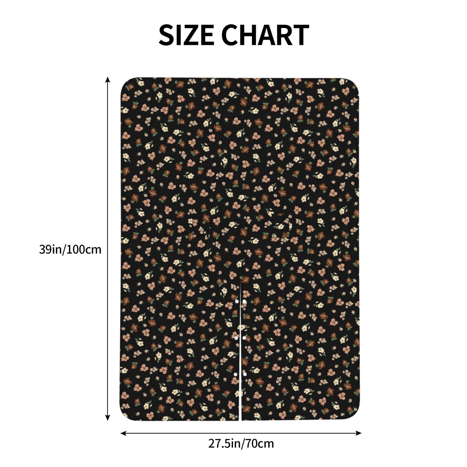 Naloa Flower Pattern On Black Baby Car Seat Cover, Breathable Baby Carrier Cover, Multiuse Baby Carrier Cover & Nursing Breastfeeding Cover