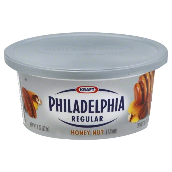 Kraft Philadelphia Honey Nut Cream Cheese Spread, 8 Oz. BrickSeek