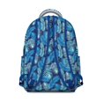 thumbnail image 3 of Hawaii Tropical Wind Palm Leaves Backpack for Students: Durable Lightweight Laptop Daypack, Large Capacity Bookbag with Padded Sleeve, Perfect Gift for High School College, 3 of 6