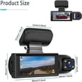 thumbnail image 2 of Estbridge Enesy Front and Rear Dash Camera Enesy & Rear Dash Cam 2025 New Enesy Dash Cam  24 Hour Night Vision & HDR  Loop Recording & Motion Detection Suitable for All Car (Front+Inside+, 2 of 7