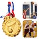 thumbnail image 5 of Medalla Baloncesto 6 5 Cm Premios Con Cinta para El Cuello Los Ganadores, 5 of 9